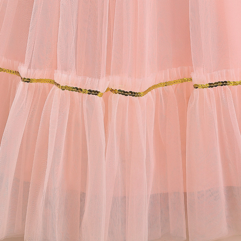 Cute Sequin Tiered Maxi Dress for Girls | Formal Princess Party Dress