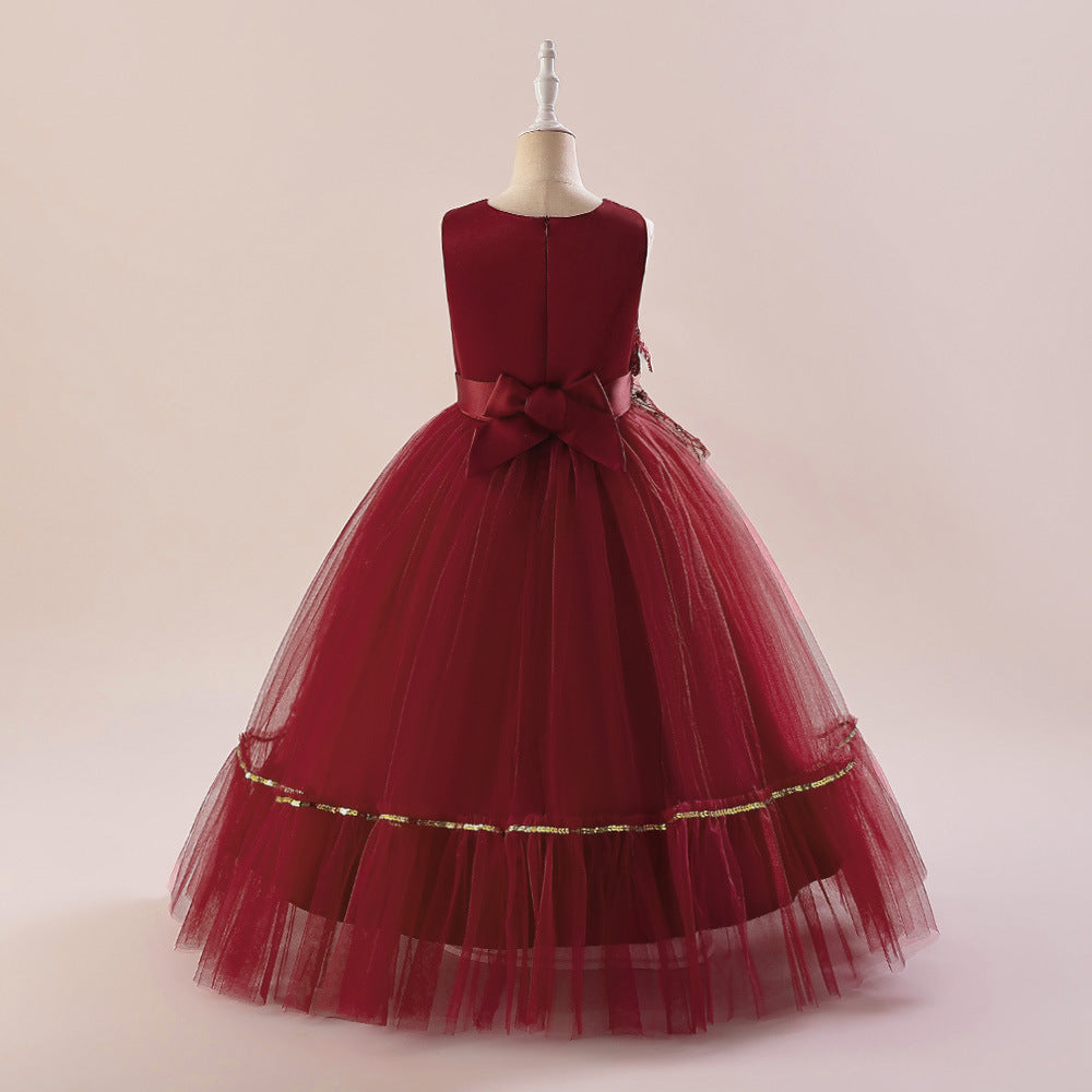 Cute Sequin Tiered Maxi Dress for Girls | Formal Princess Party Dress