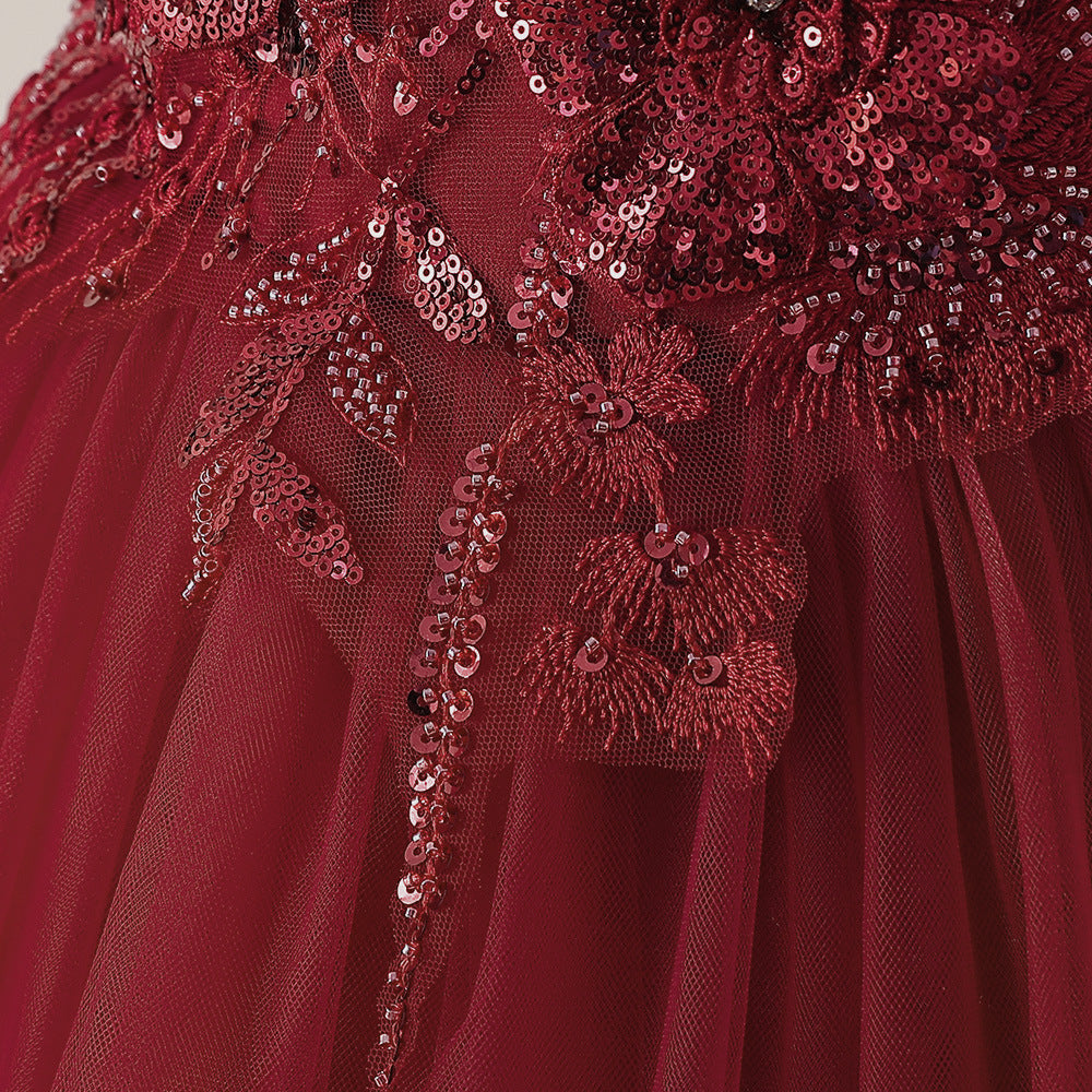 Cute Sequin Tiered Maxi Dress for Girls | Formal Princess Party Dress