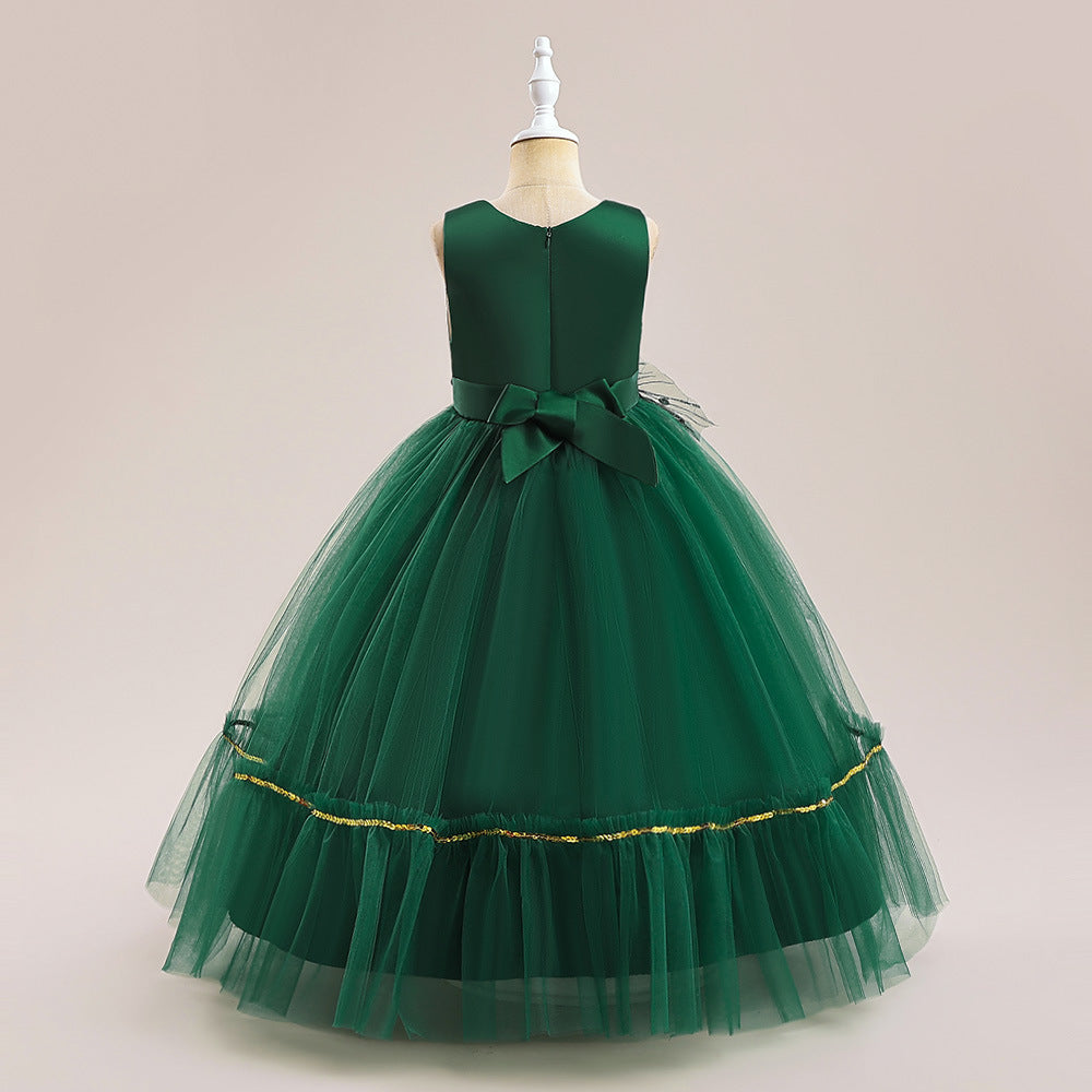 Cute Sequin Tiered Maxi Dress for Girls | Formal Princess Party Dress
