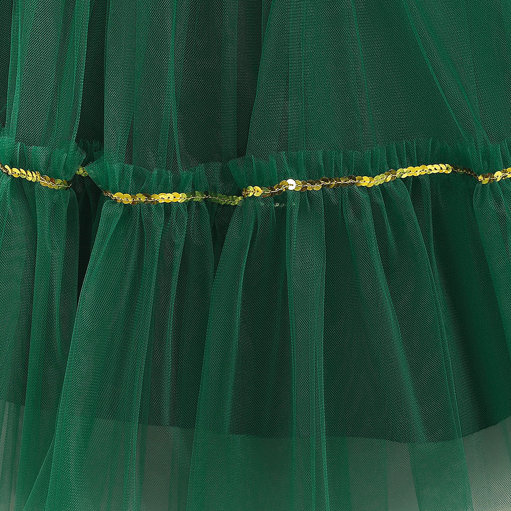 Cute Sequin Tiered Maxi Dress for Girls | Formal Princess Party Dress