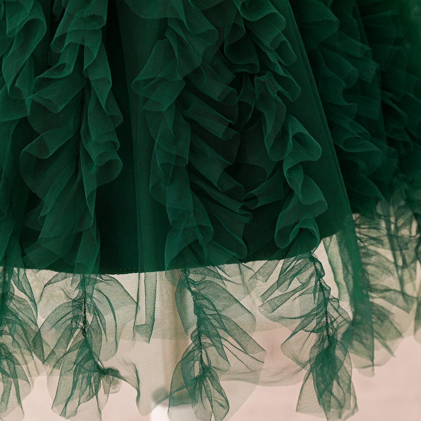 Kids' Sequin Puffy Ball Gown Dress – Tea-Length Flower Girl & Party Wear