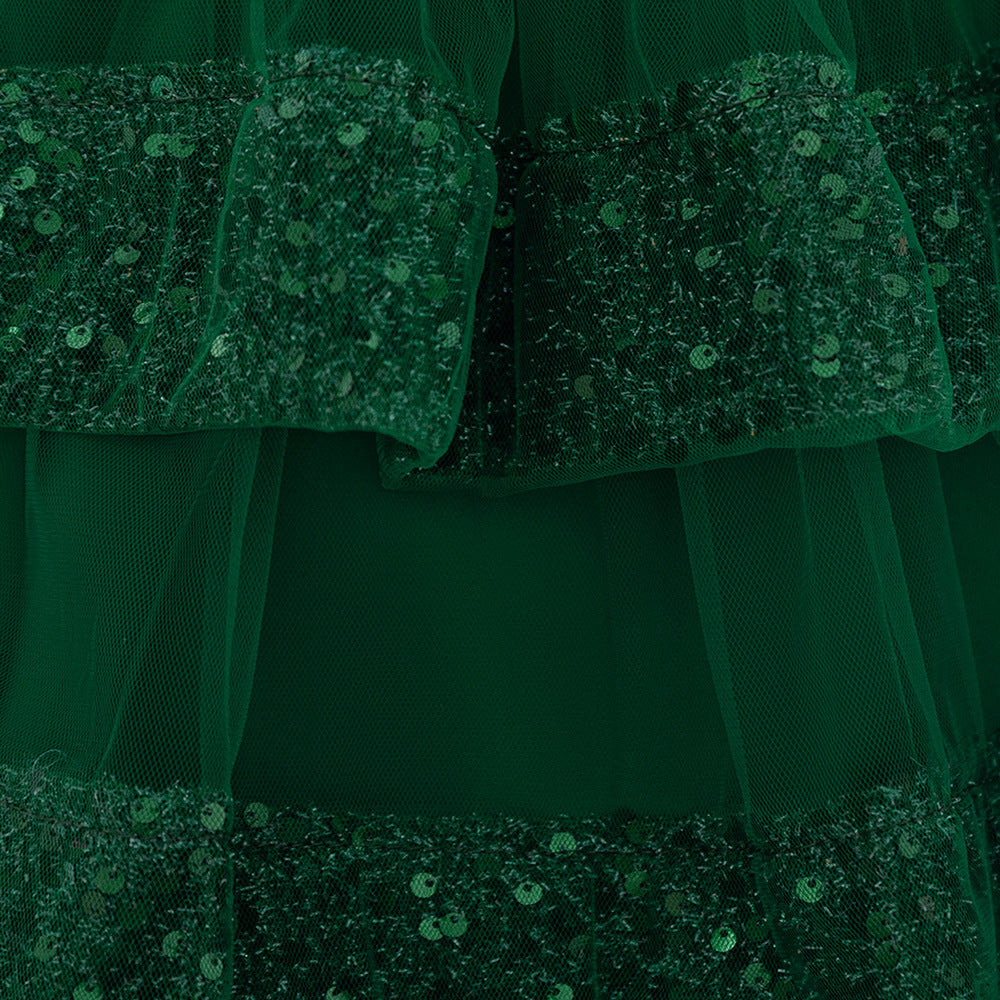 Cute Sequin Puffy Ball Gown Dress for Baby Girls – Party, Wedding & Holiday Outfit