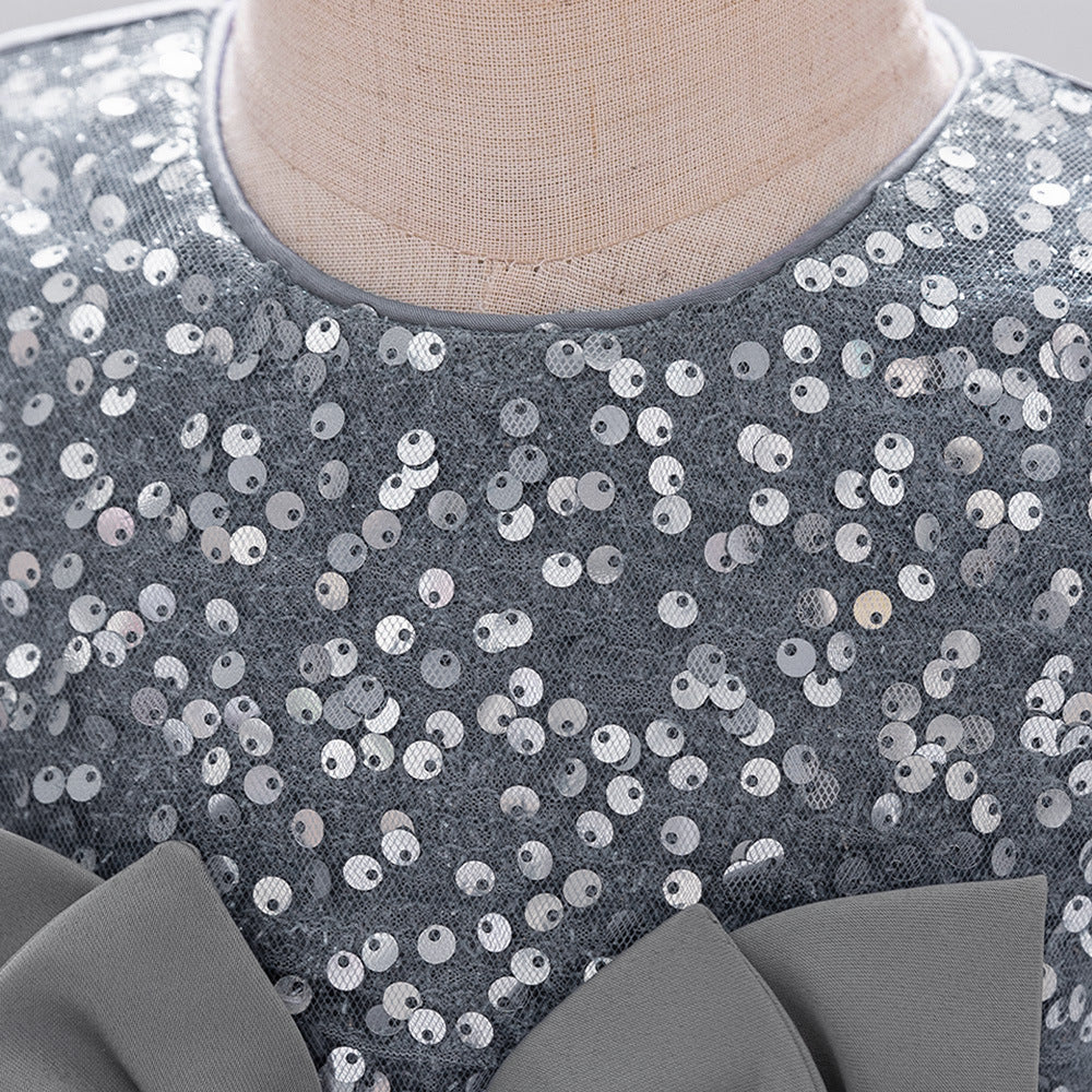 Cute Sequin Puffy Ball Gown Dress for Baby Girls – Party, Wedding & Holiday Outfit