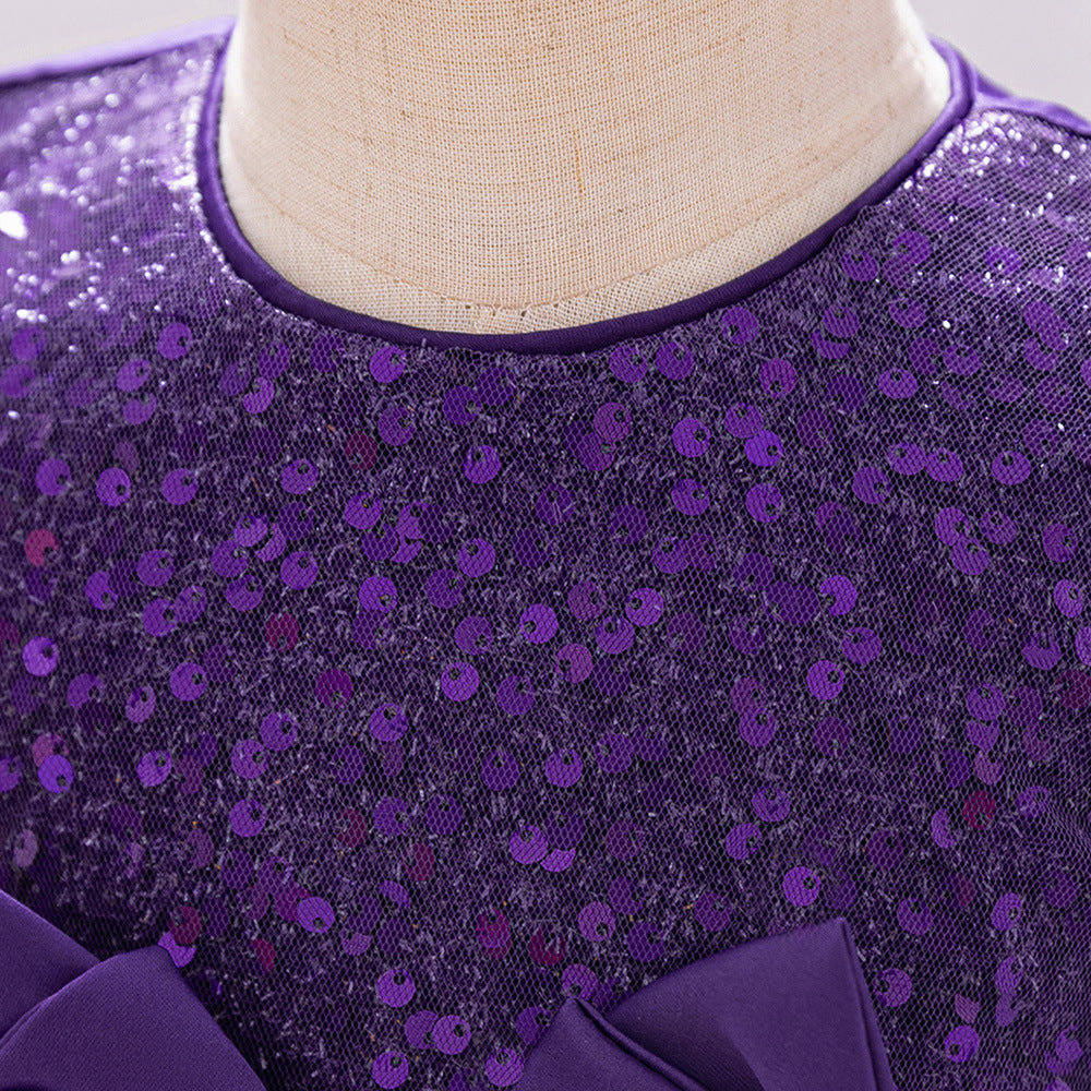 Cute Sequin Puffy Ball Gown Dress for Baby Girls – Party, Wedding & Holiday Outfit