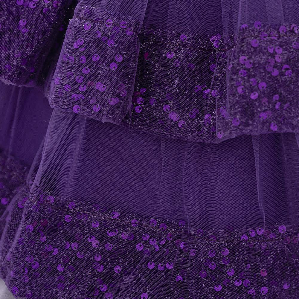 Cute Sequin Puffy Ball Gown Dress for Baby Girls – Party, Wedding & Holiday Outfit