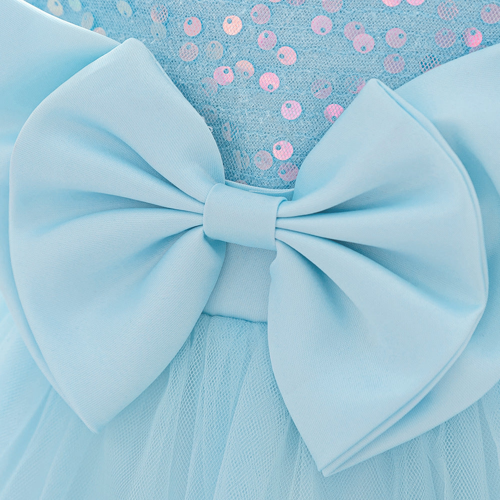 Cute Sequin Puffy Ball Gown Dress for Baby Girls – Party, Wedding & Holiday Outfit