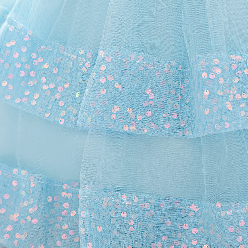 Cute Sequin Puffy Ball Gown Dress for Baby Girls – Party, Wedding & Holiday Outfit