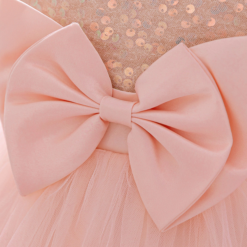 Cute Sequin Puffy Ball Gown Dress for Baby Girls – Party, Wedding & Holiday Outfit