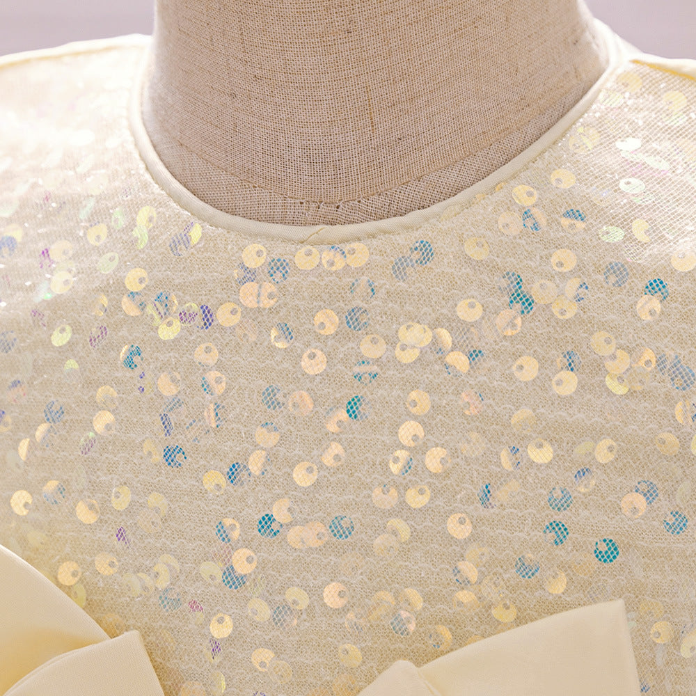Cute Sequin Puffy Ball Gown Dress for Baby Girls – Party, Wedding & Holiday Outfit