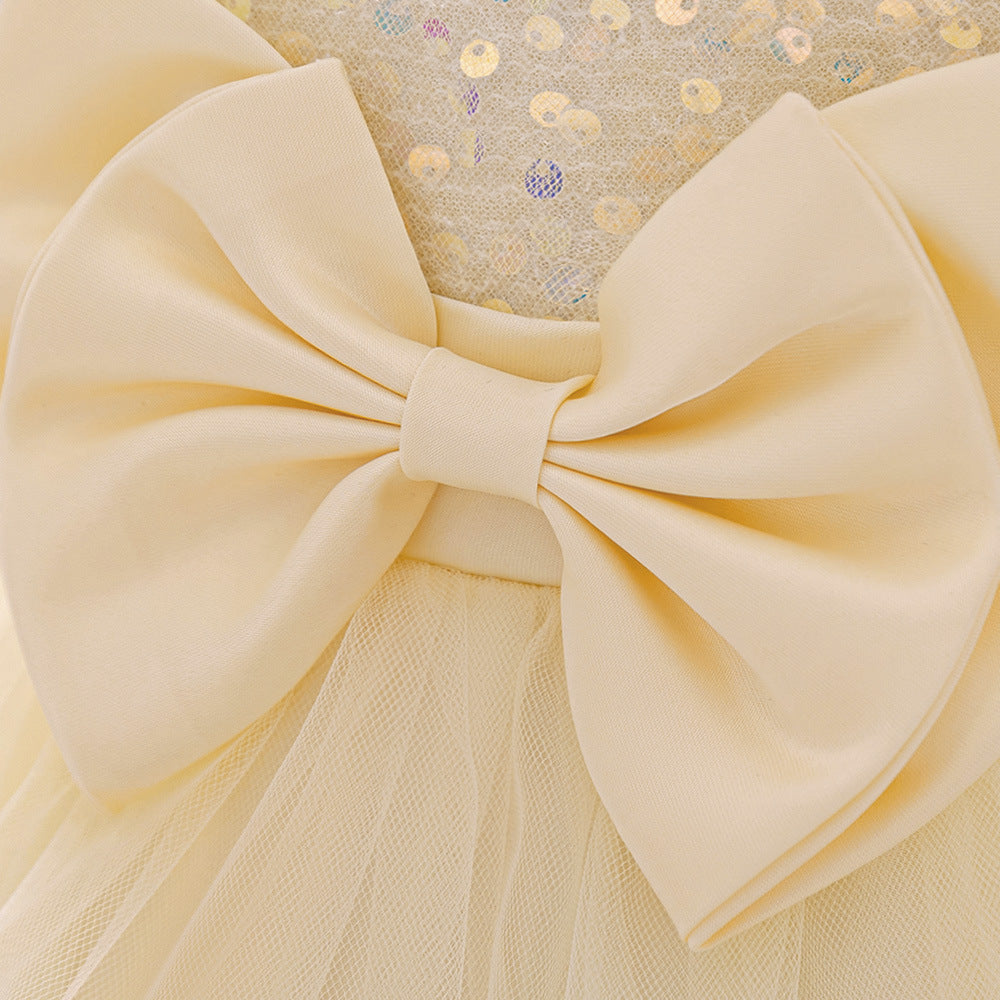 Cute Sequin Puffy Ball Gown Dress for Baby Girls – Party, Wedding & Holiday Outfit