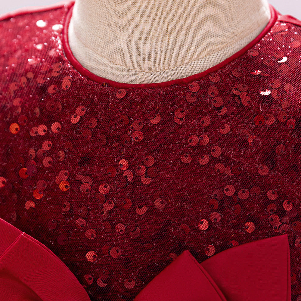 Cute Sequin Puffy Ball Gown Dress for Baby Girls – Party, Wedding & Holiday Outfit