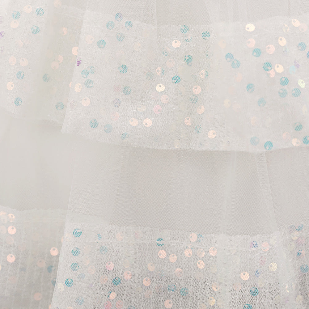 Cute Sequin Puffy Ball Gown Dress for Baby Girls – Party, Wedding & Holiday Outfit