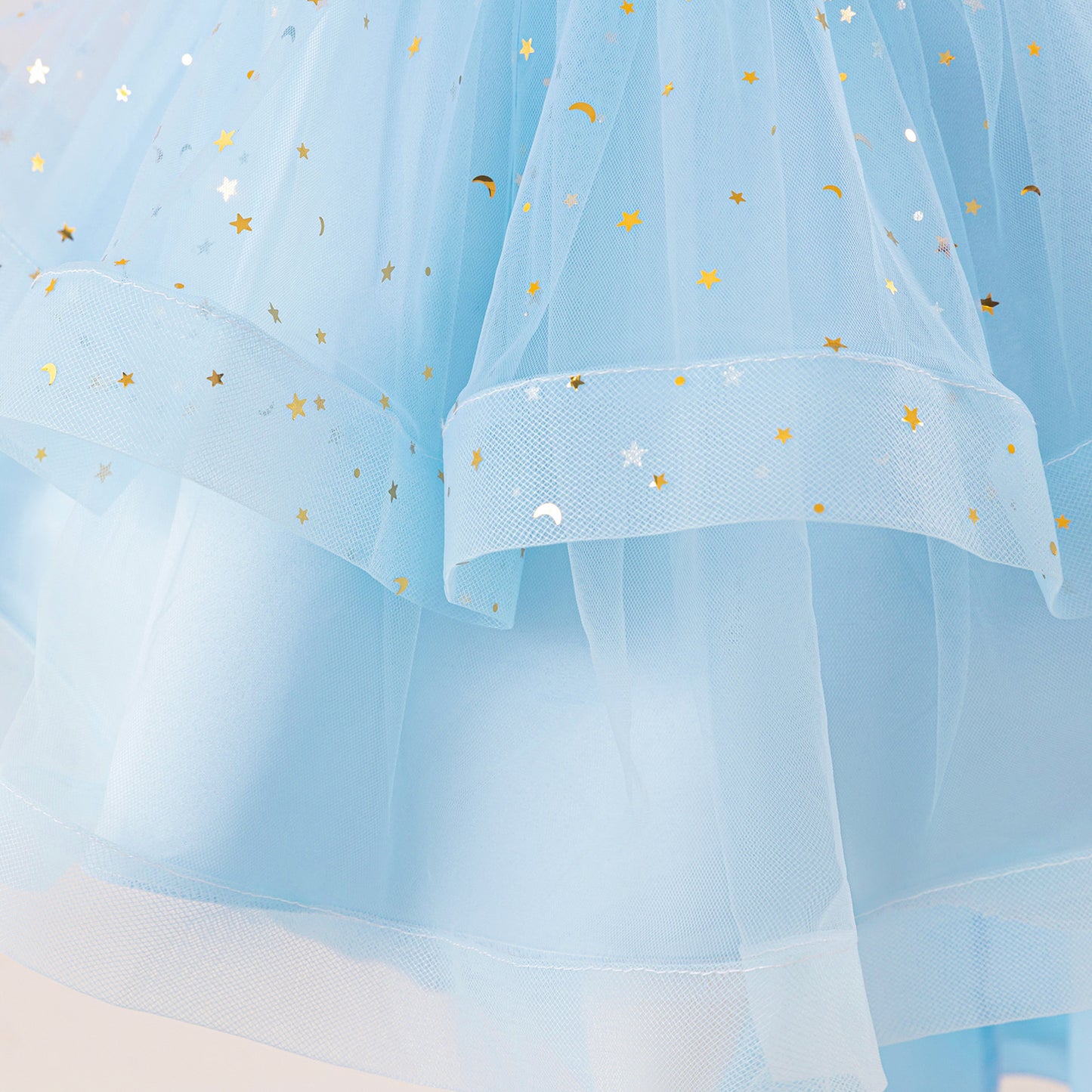 Sequin Tulle Princess Ball Gown for Girls | Puffy High-Low Party Dress