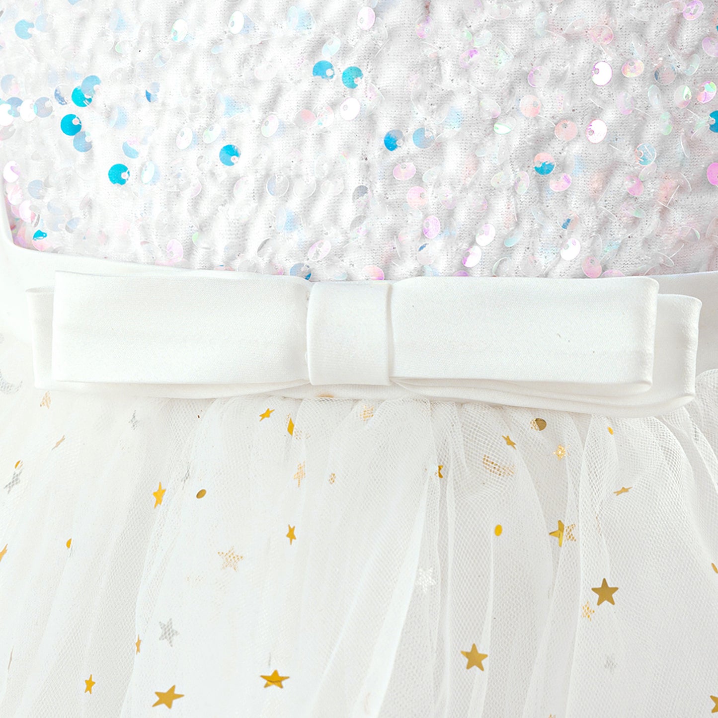 Sequin Tulle Princess Ball Gown for Girls | Puffy High-Low Party Dress