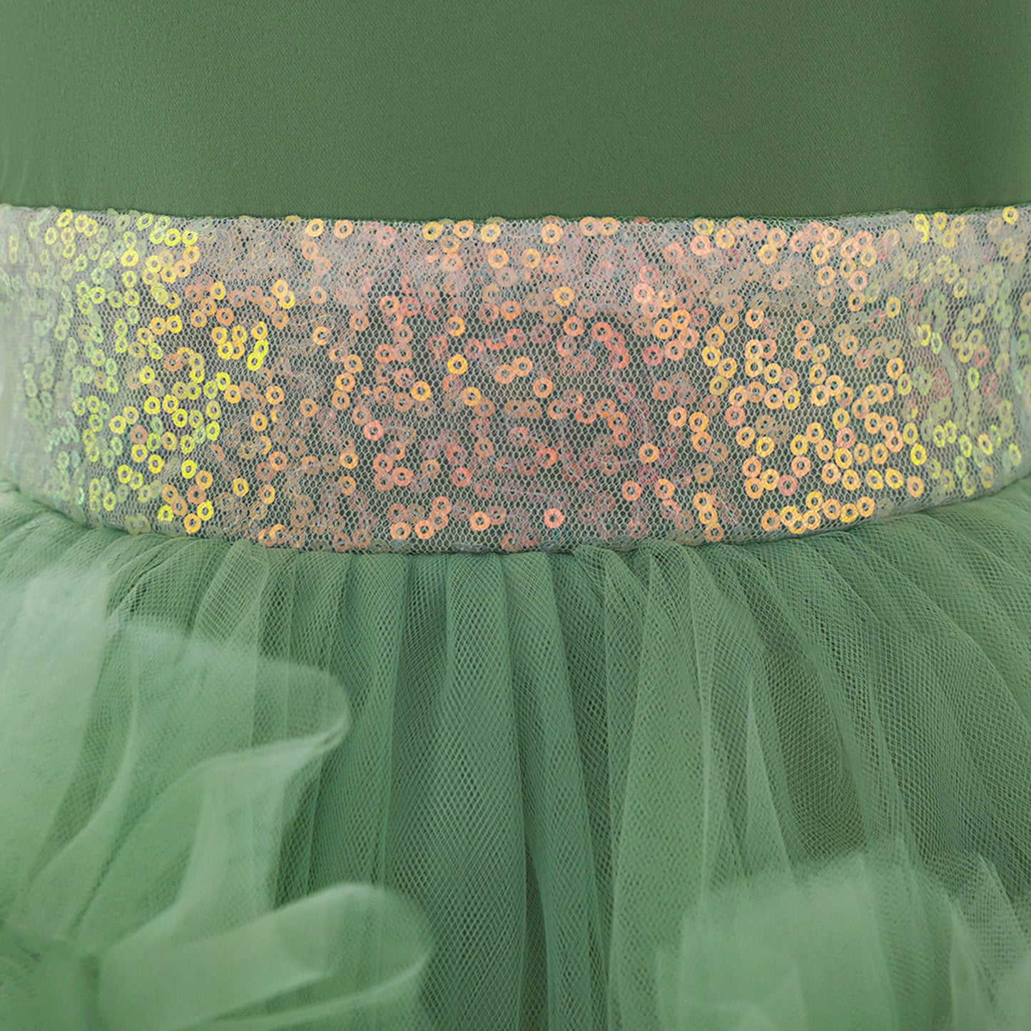Puffy Tulle Princess Dress with Detachable Train for Girls | Sequin & Bowknot Gown