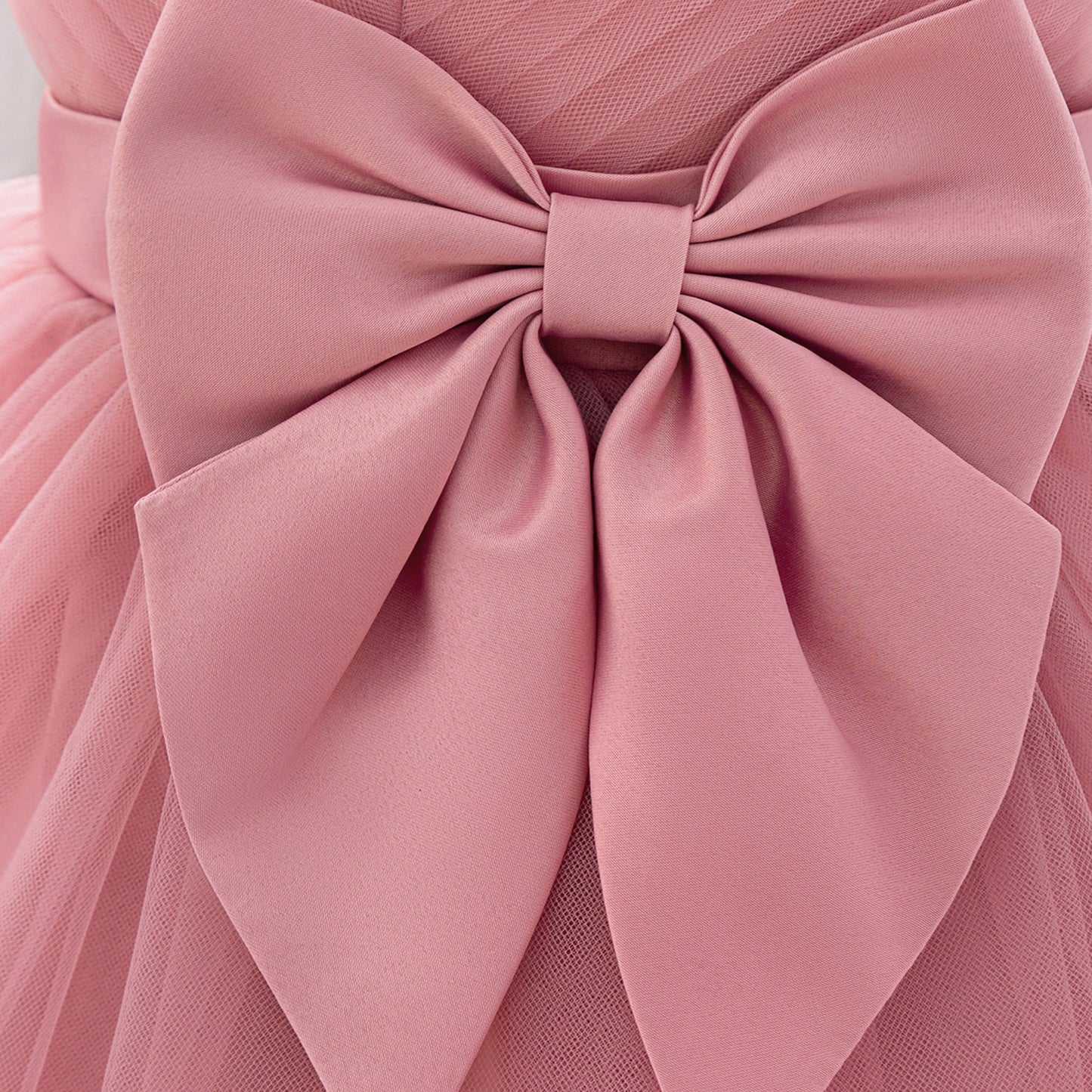 Cute Toddler Ball Gown - Sequined Tulle Princess Dress with Bow | Party & Wedding Outfit