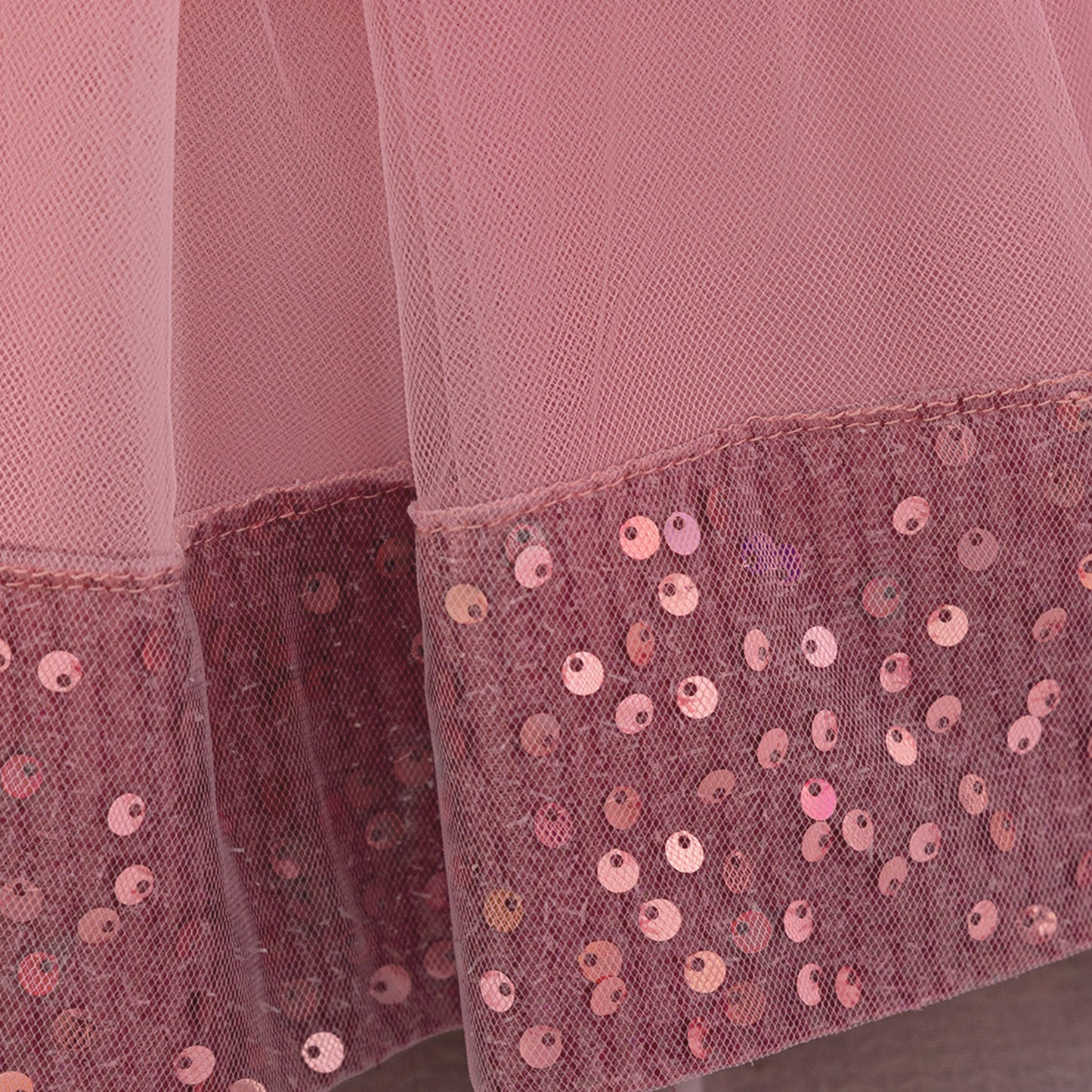 Cute Toddler Ball Gown - Sequined Tulle Princess Dress with Bow | Party & Wedding Outfit