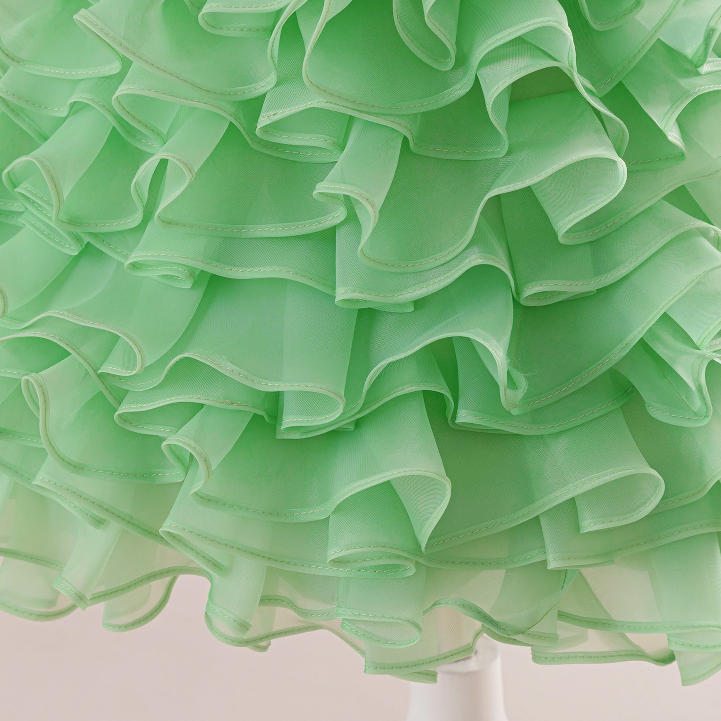 Sleeveless Bowknot Tiered Princess Dress for Girls | Tea-Length, A-Line Party Gown