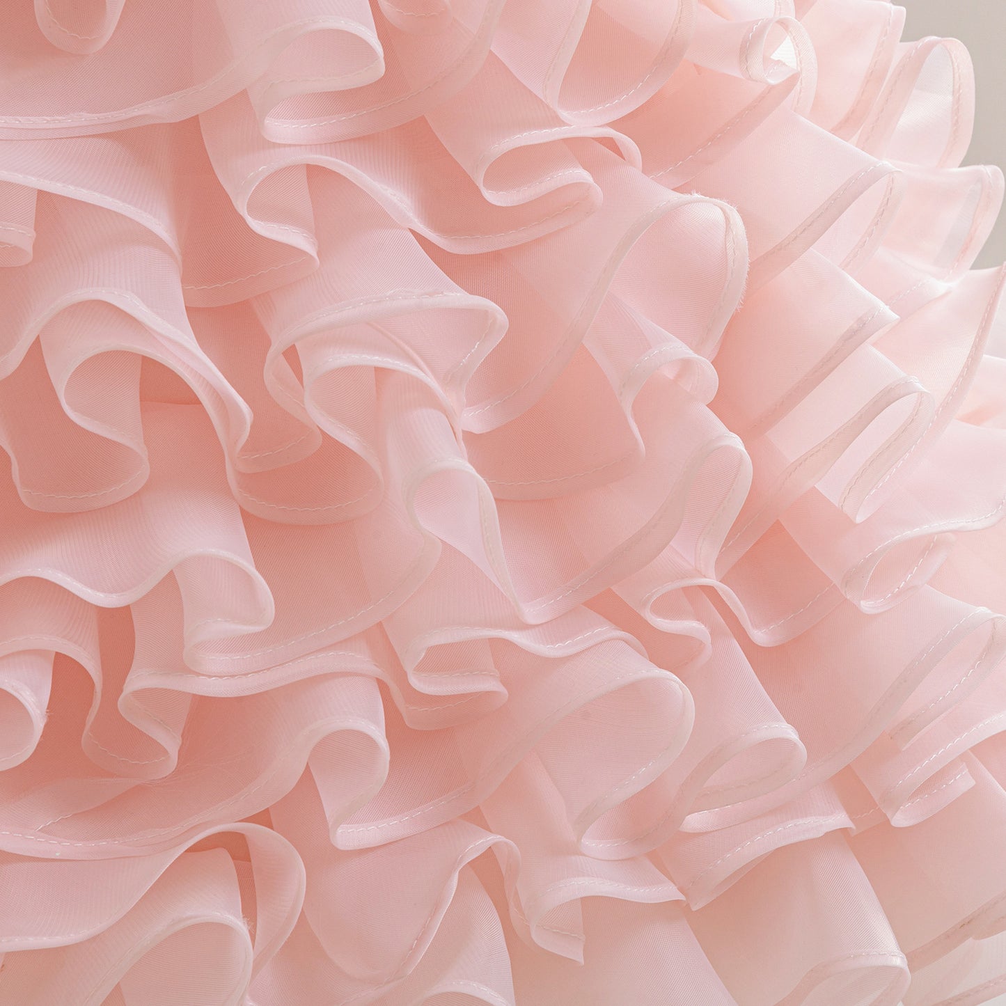 Cute Sleeveless Tiered Ball Gown Dress with Bowknot for Girls | Lace Princess Party Dress
