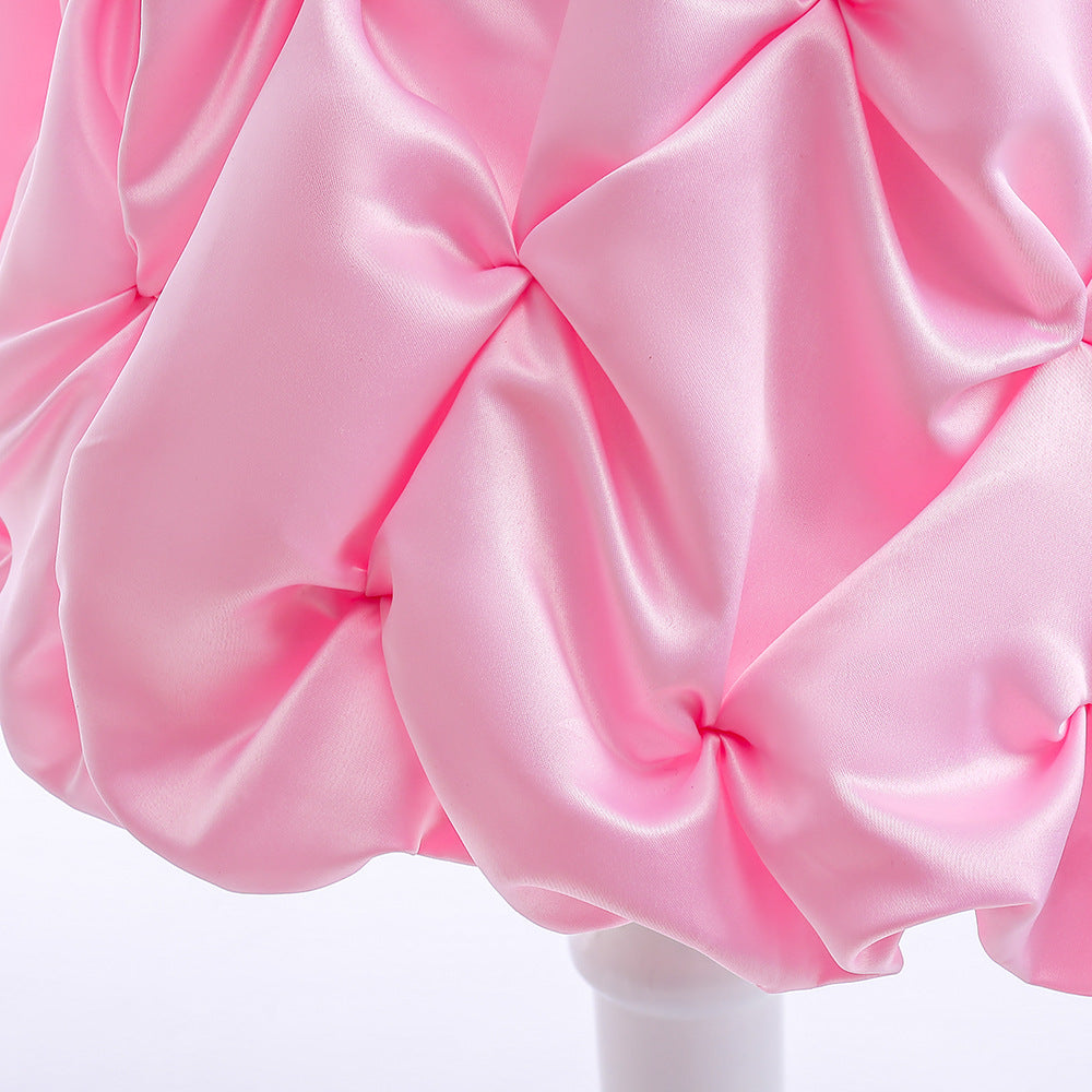 Sequin Beaded Puffy Ball Gown Princess Dress for Girls (Ages 3-8) – Party & Wedding Outfit