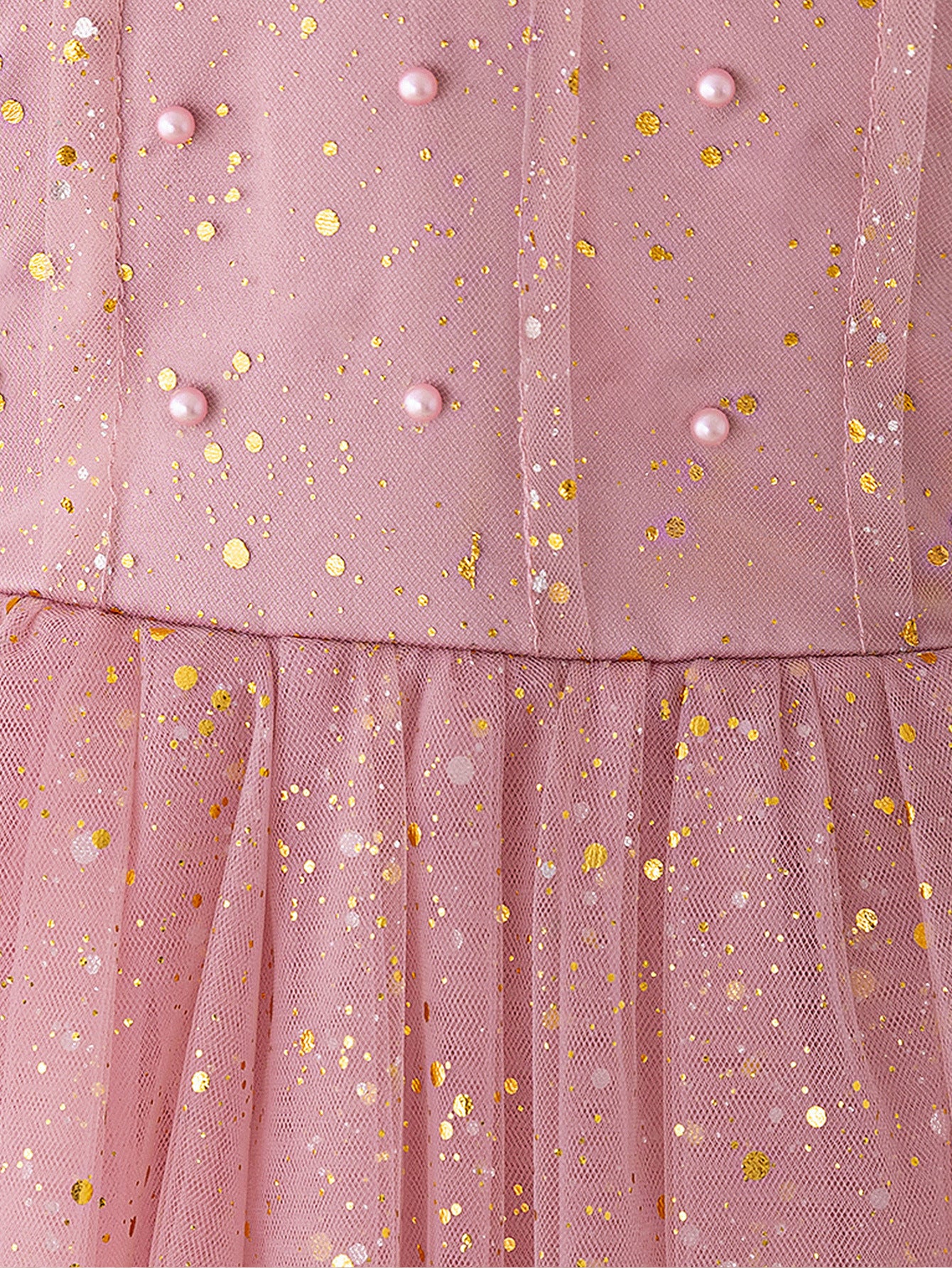 Sparkling Pink Sequin Princess Dress for Girls | Maxi A-Line Flower Girl Gown