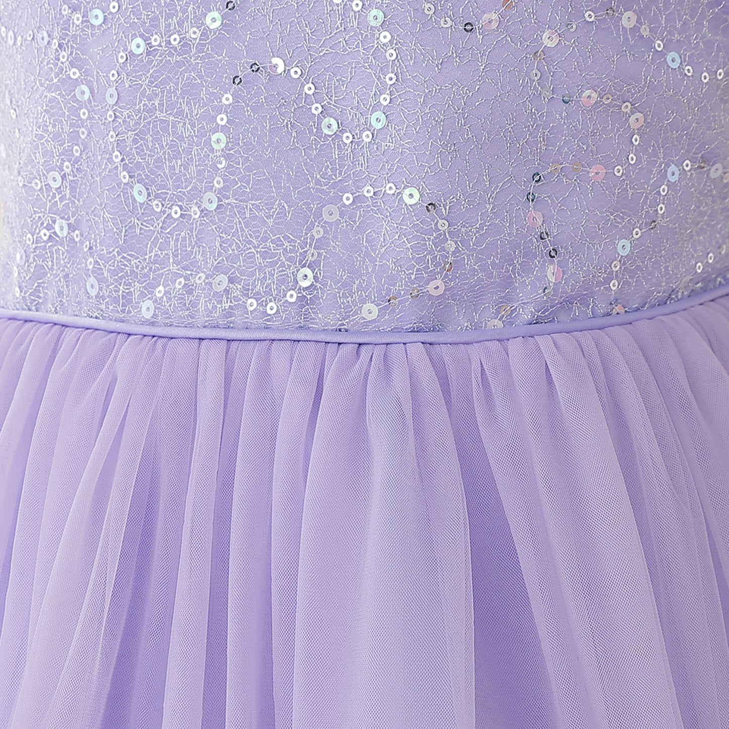 Sparkly Off-Shoulder Tulle Maxi Dress for Girls | Sequined Formal Party Gown