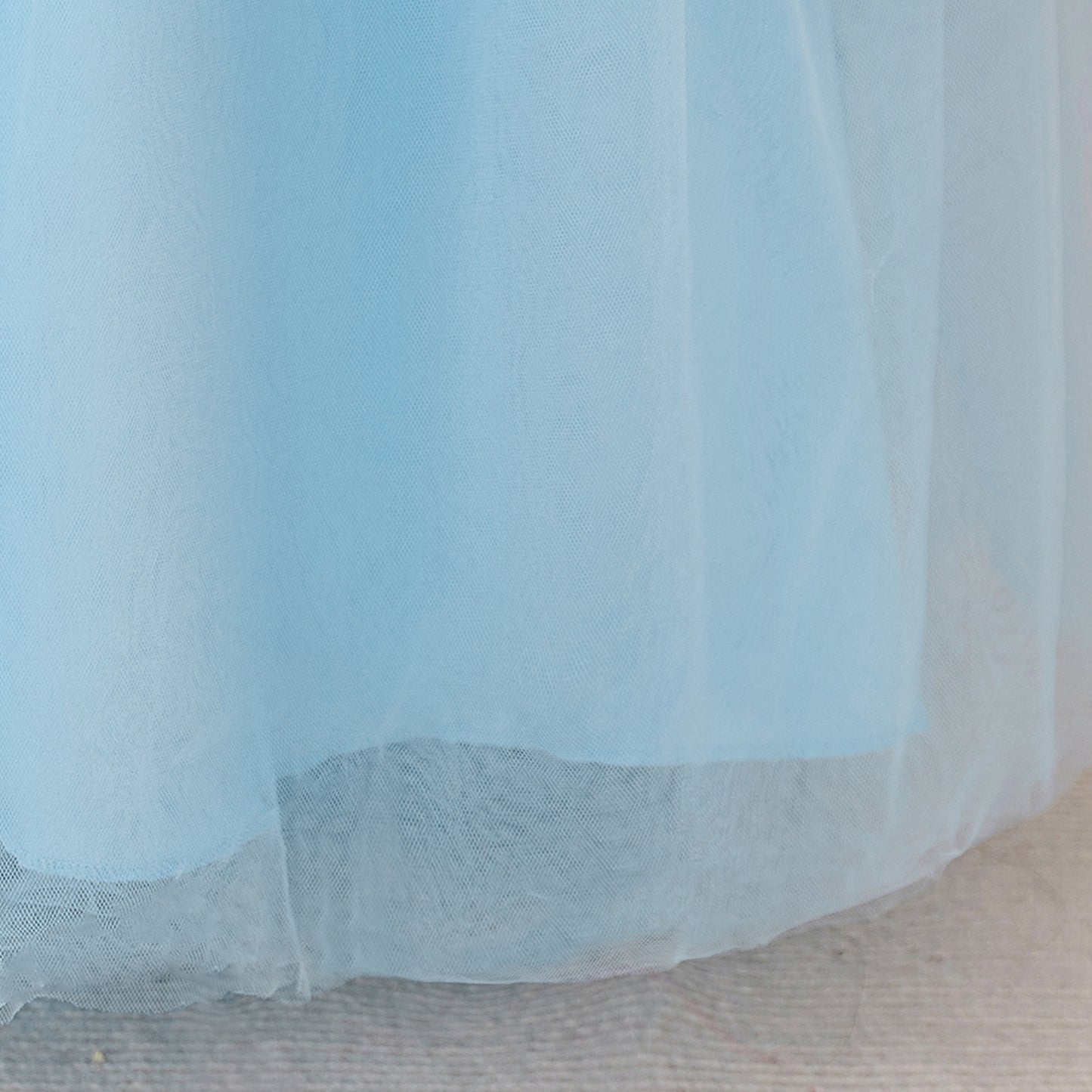 Sparkly Puffy V-Neck Ball Gown for Girls | Floor-Length Princess Dress