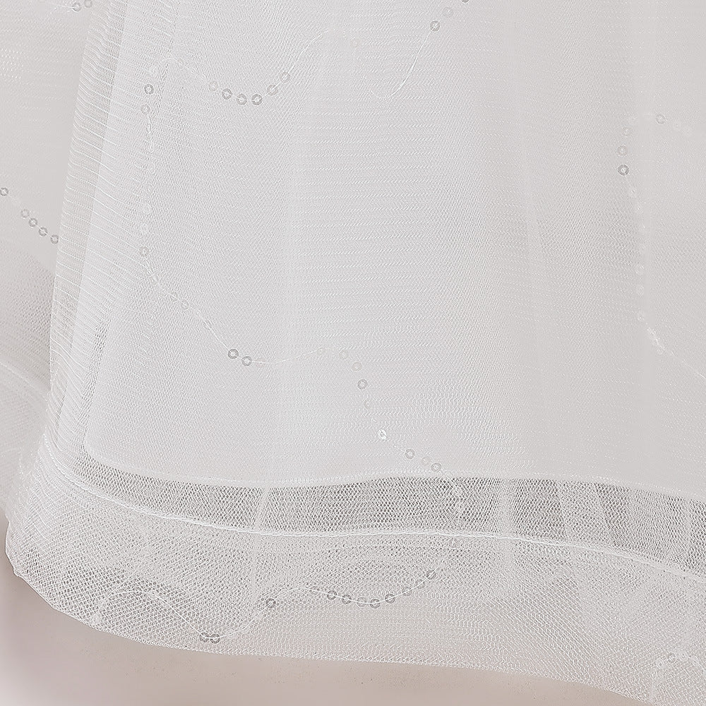 Cute A-Line Sweetheart Maxi Tulle Dress for Girls | Flower Girl & Party Gown