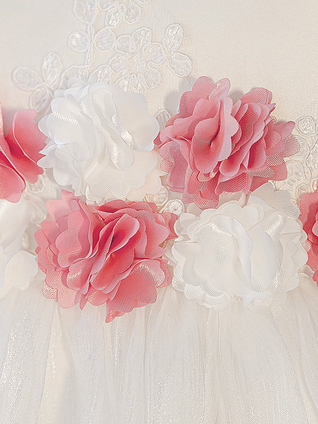 Puffy Sweetheart Flower Girl Dress White | Kids Party Princess Gown