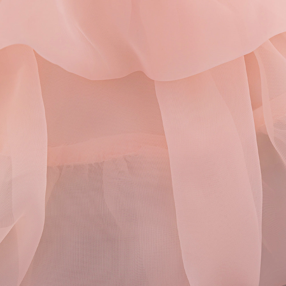 Puffy Sequin Ball Gown Dress for Girls | Sweetheart Neck, Tiered Tulle Skirt