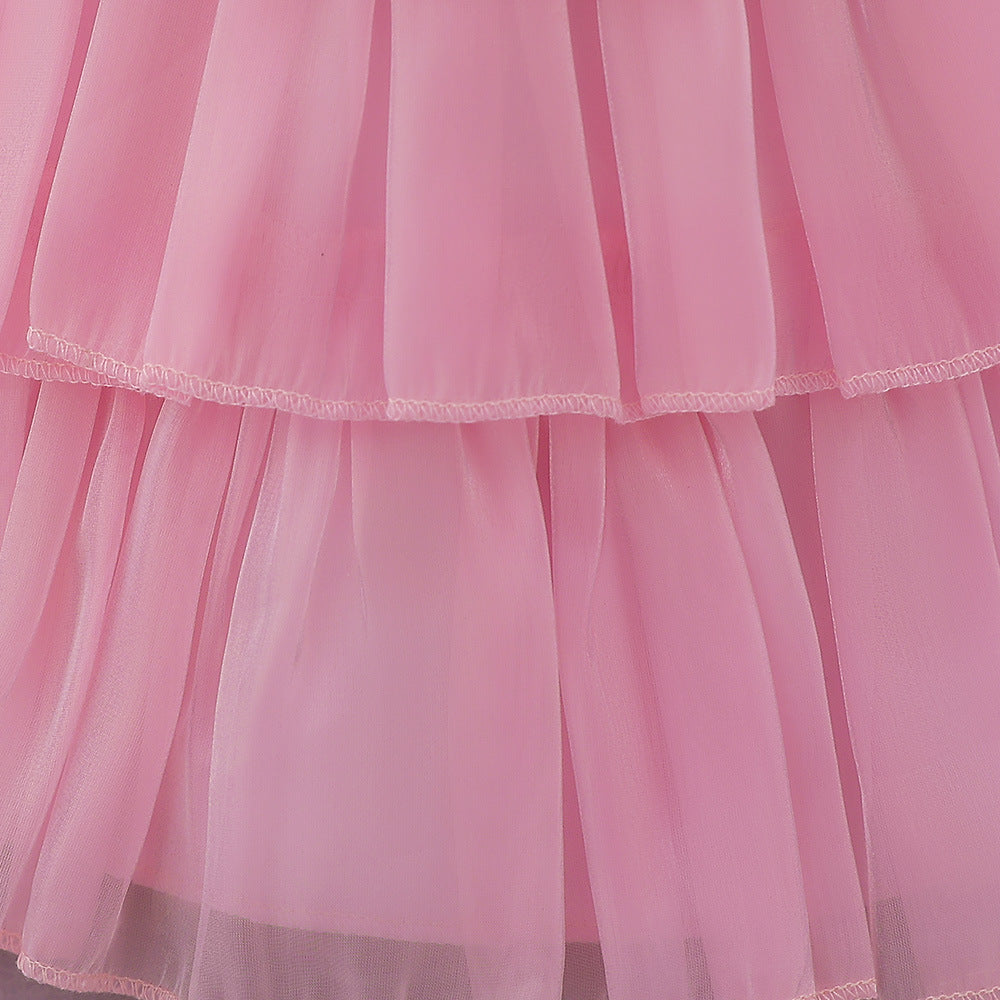Cute Tiered Tulle Bowknot Princess Dress for Baby Girls | Party & Flower Girl Outfit