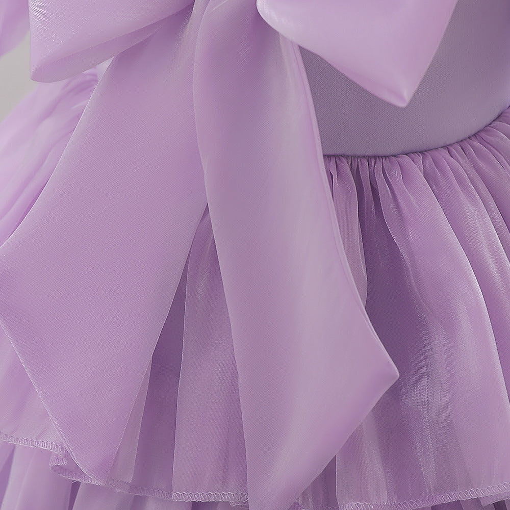 Cute Tiered Tulle Bowknot Princess Dress for Baby Girls | Party & Flower Girl Outfit