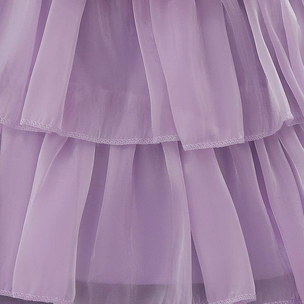 Cute Tiered Tulle Bowknot Princess Dress for Baby Girls | Party & Flower Girl Outfit