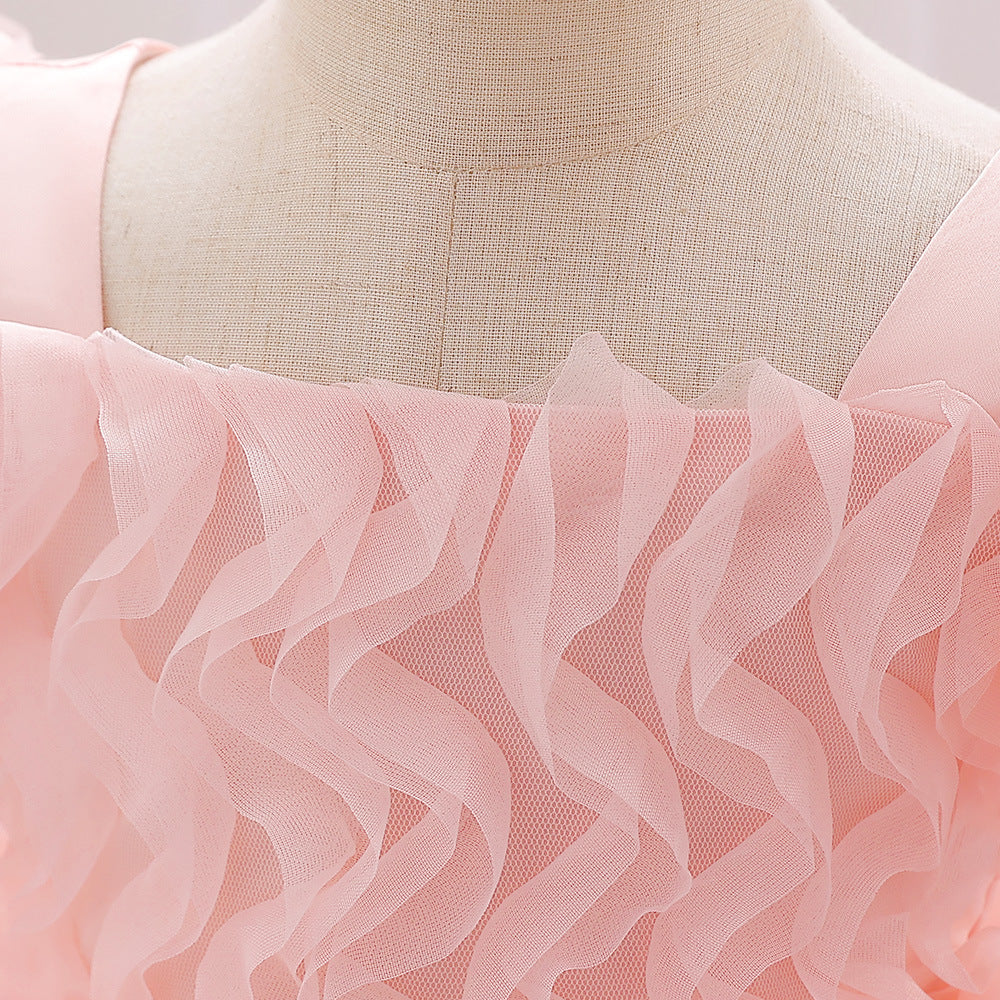 Toddler Fairy Princess Tulle Dress Puff Sleeves | Party & Wedding Outfit