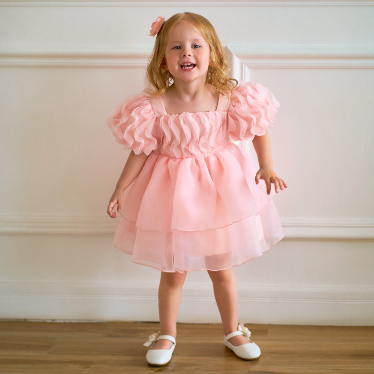 Toddler Fairy Princess Tulle Dress Puff Sleeves | Party & Wedding Outfit