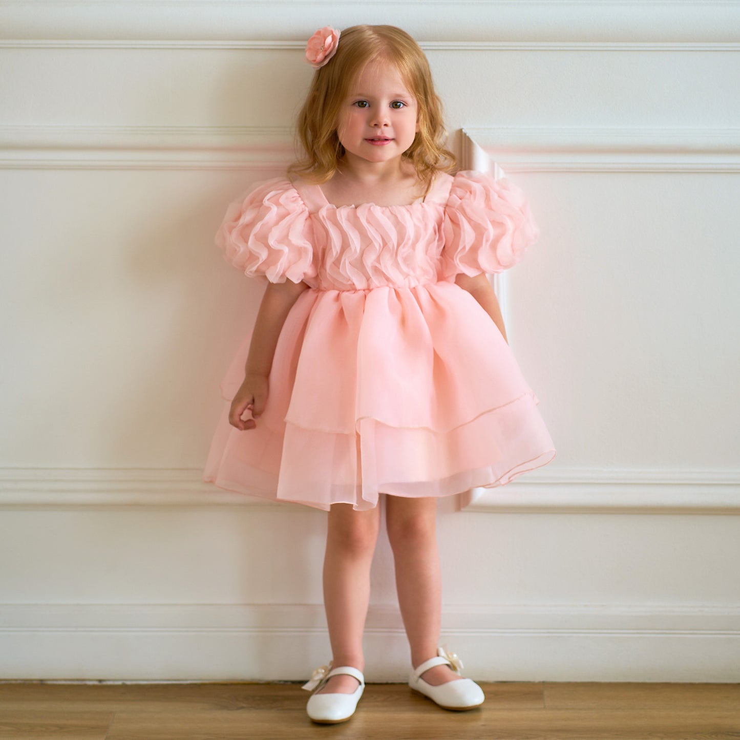 Toddler Fairy Princess Tulle Dress Puff Sleeves | Party & Wedding Outfit