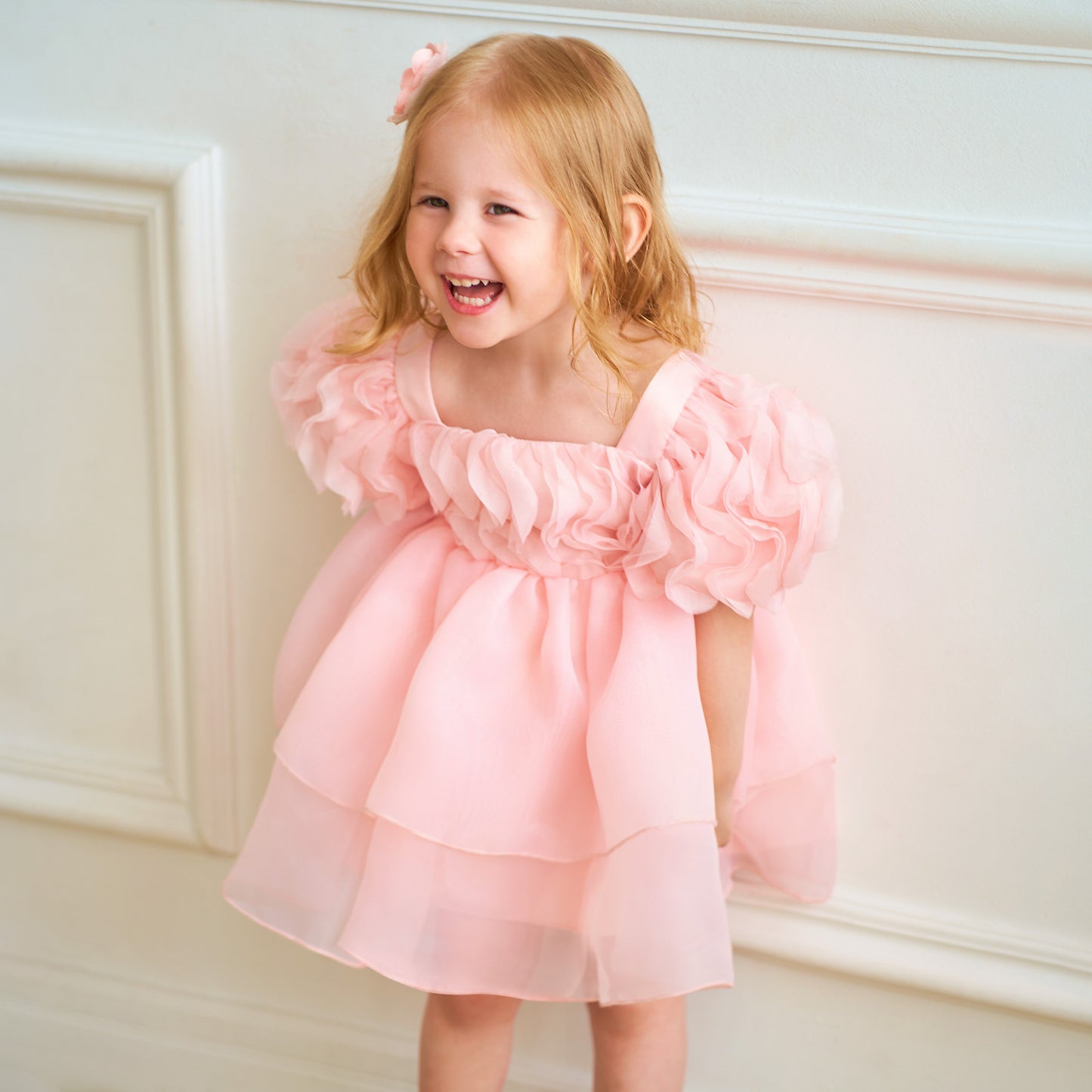 Toddler Fairy Princess Tulle Dress Puff Sleeves | Party & Wedding Outfit