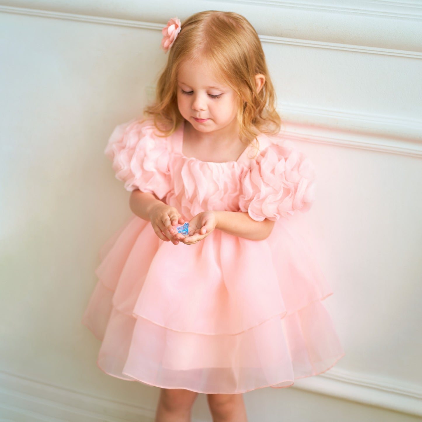 Toddler Fairy Princess Tulle Dress Puff Sleeves | Party & Wedding Outfit