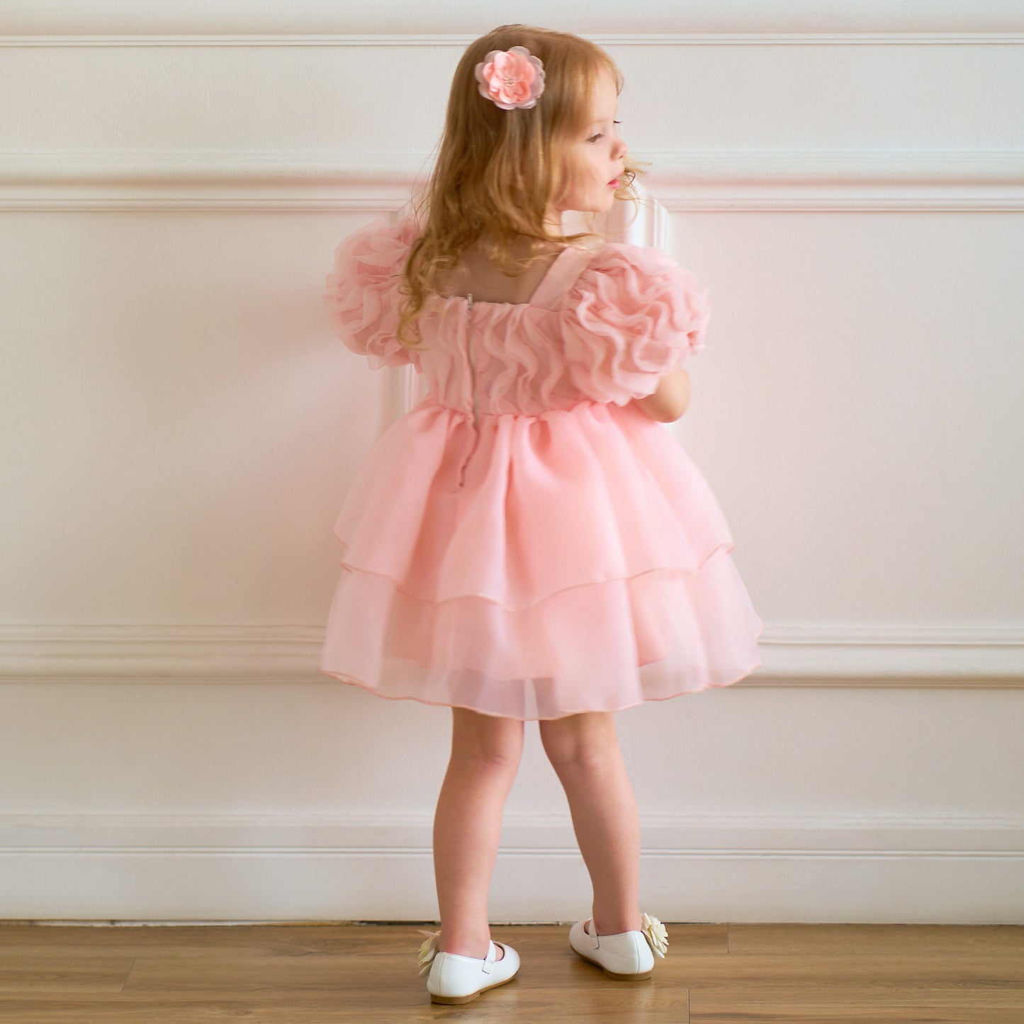 Toddler Fairy Princess Tulle Dress Puff Sleeves | Party & Wedding Outfit