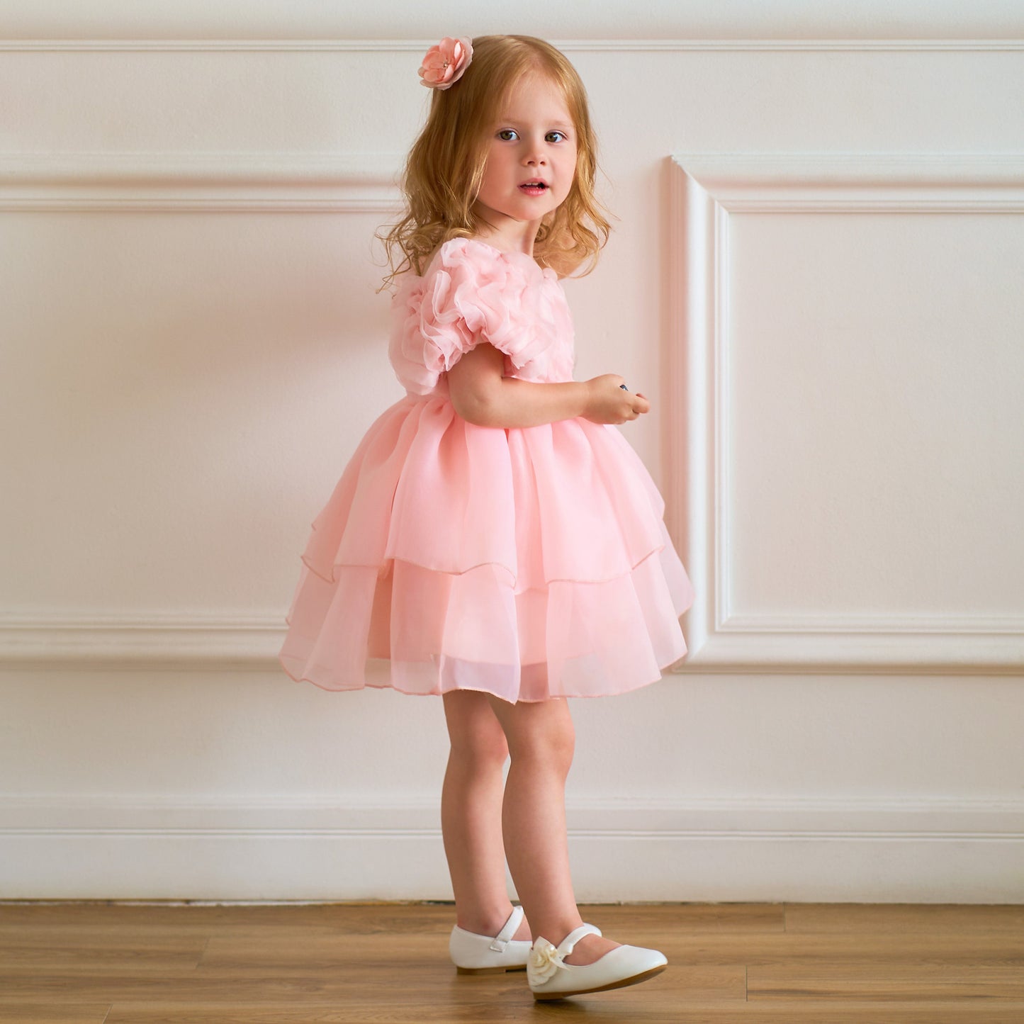 Toddler Fairy Princess Tulle Dress Puff Sleeves | Party & Wedding Outfit