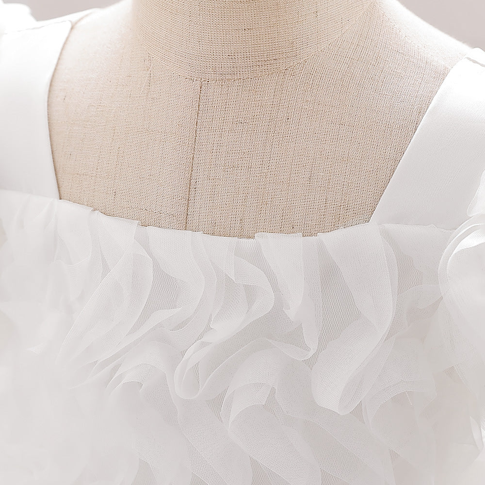 Toddler Fairy Princess Tulle Dress Puff Sleeves | Party & Wedding Outfit