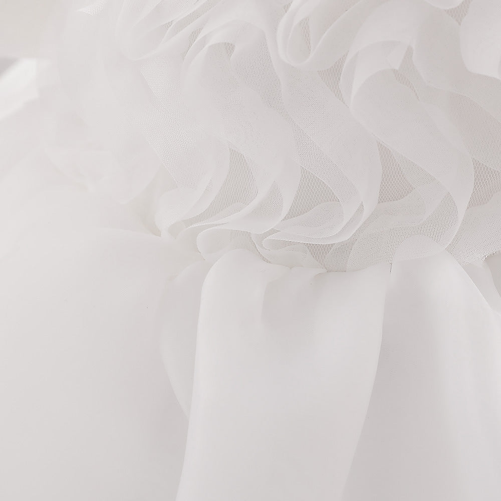 Toddler Fairy Princess Tulle Dress Puff Sleeves | Party & Wedding Outfit
