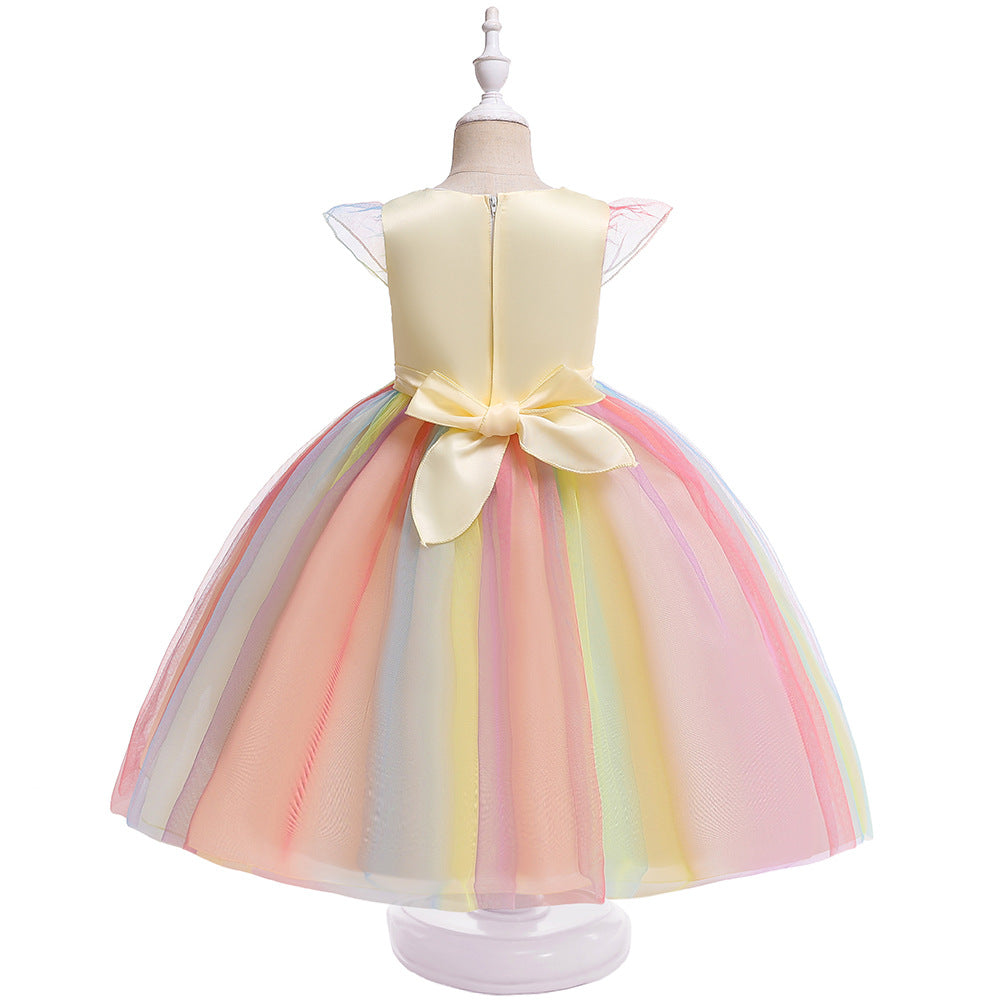 Unicorn Tulle Ball Gown Dress for Girls | Cute Puffy Princess Dress