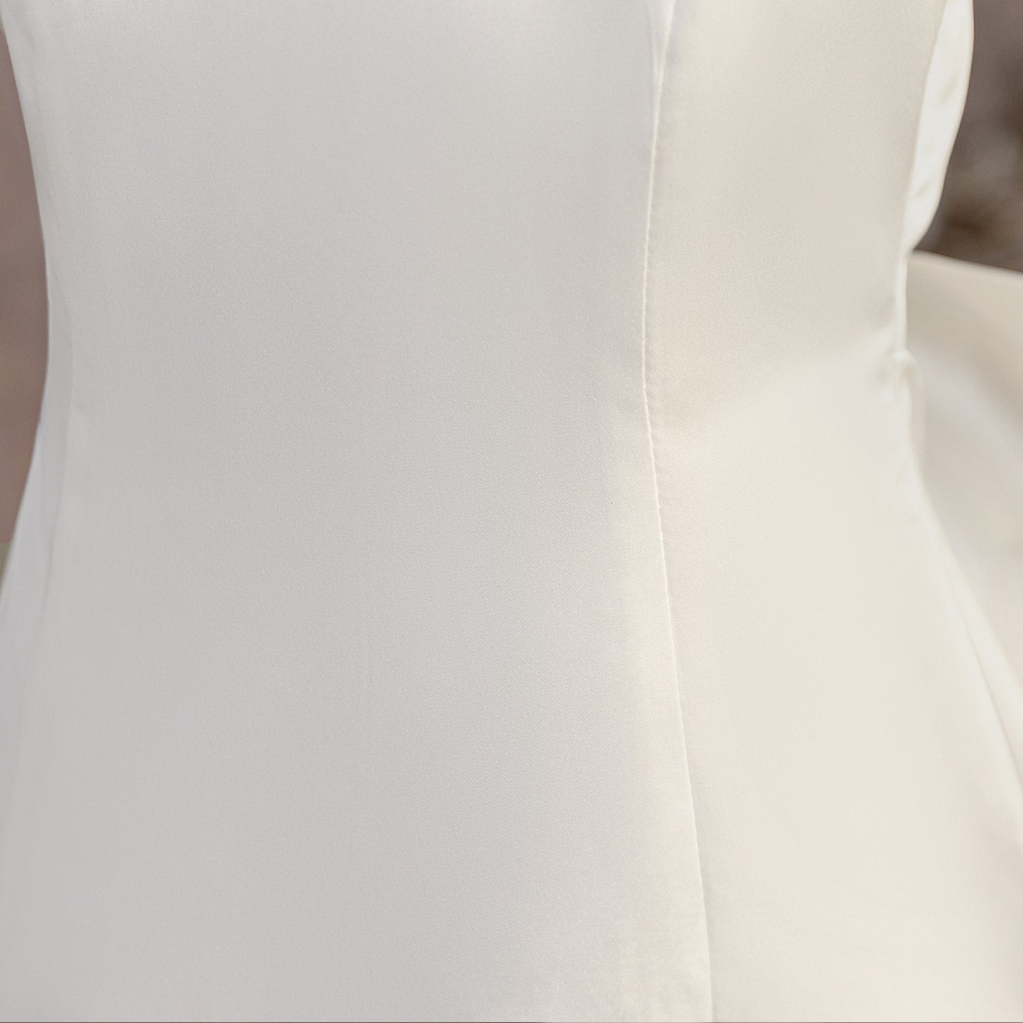 White A-Line Flower Girl Dress – Satin Princess Dress with Bows & Ruffles