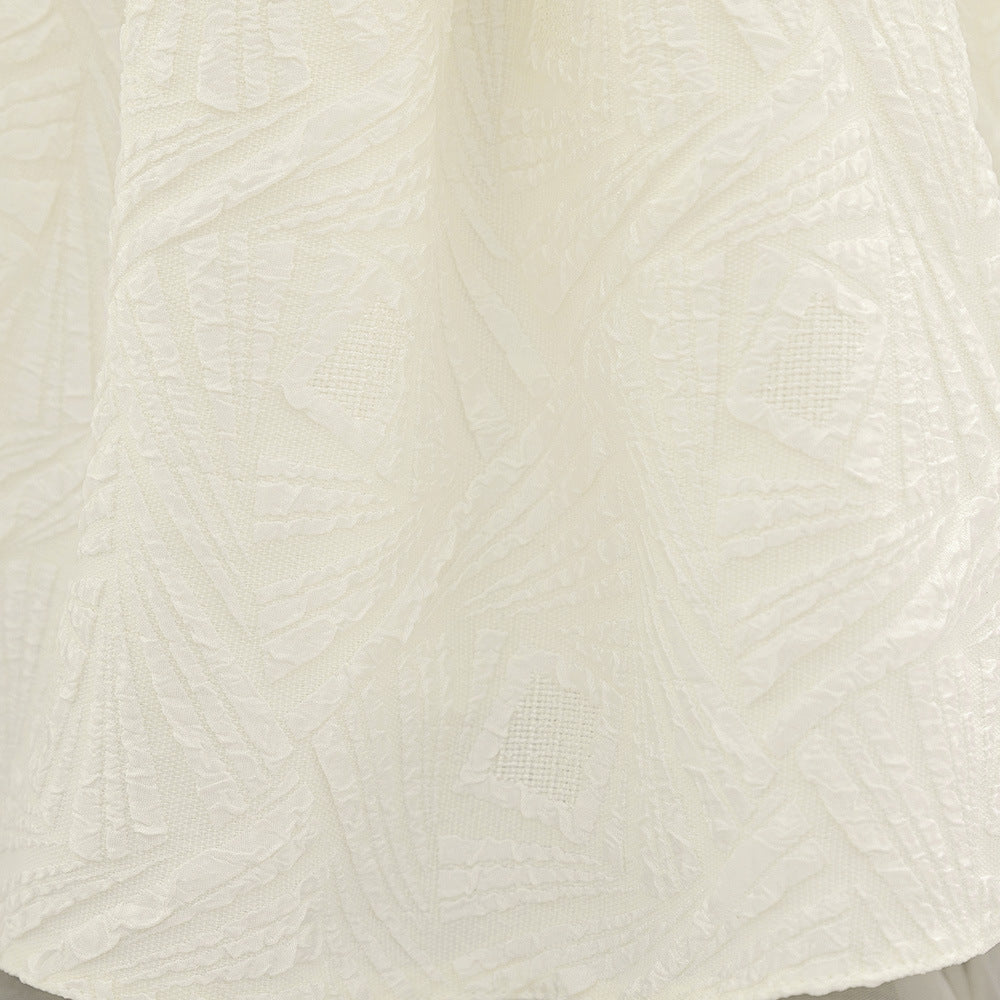 Frocklet White Puffy Off Shoulder Girl Dress with Bow, Tea Length Ball Gown for Parties & Weddings 8