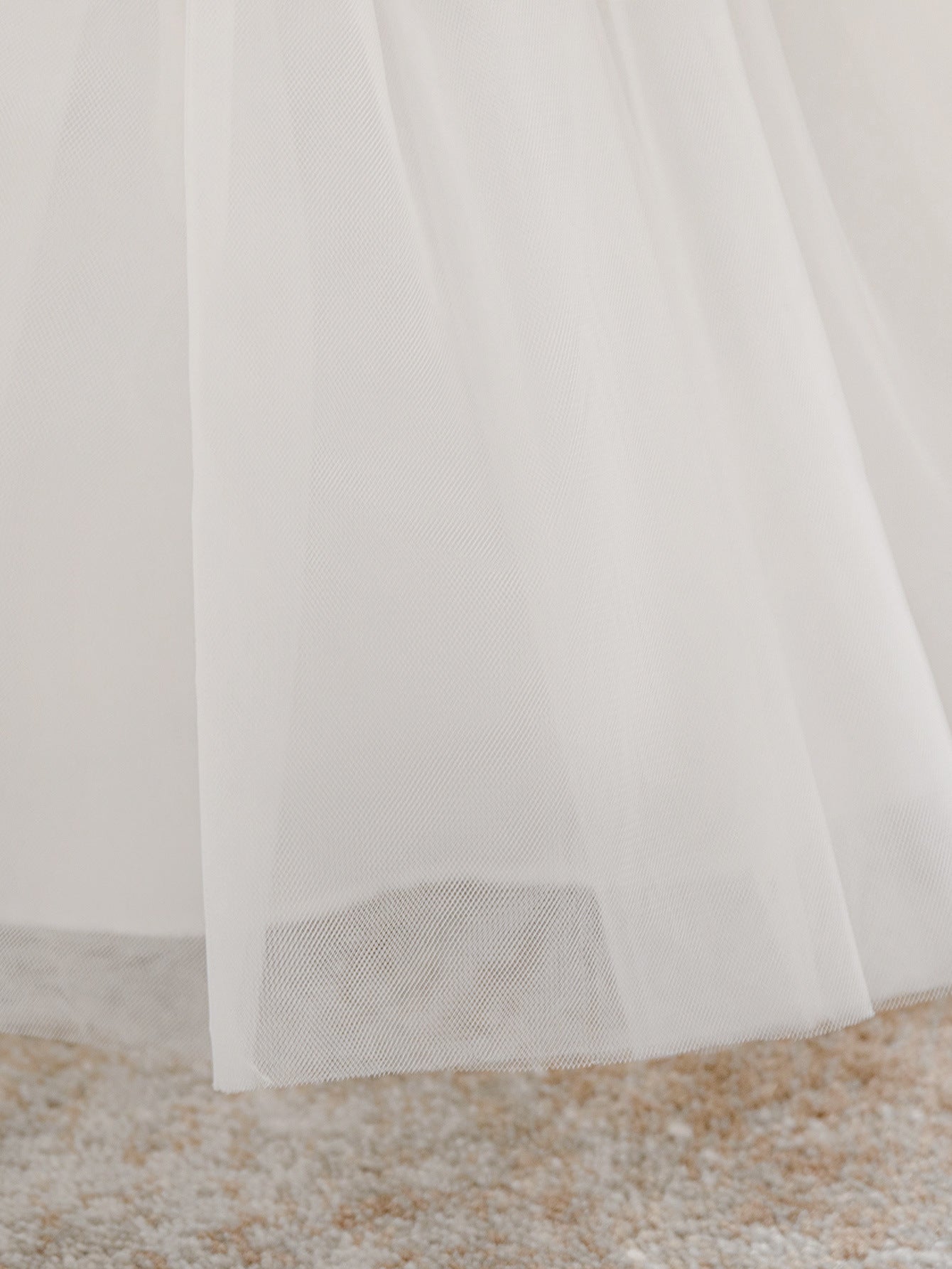 White Puffy Tulle Princess Dress for Girls | Baby & Toddler Event Dress
