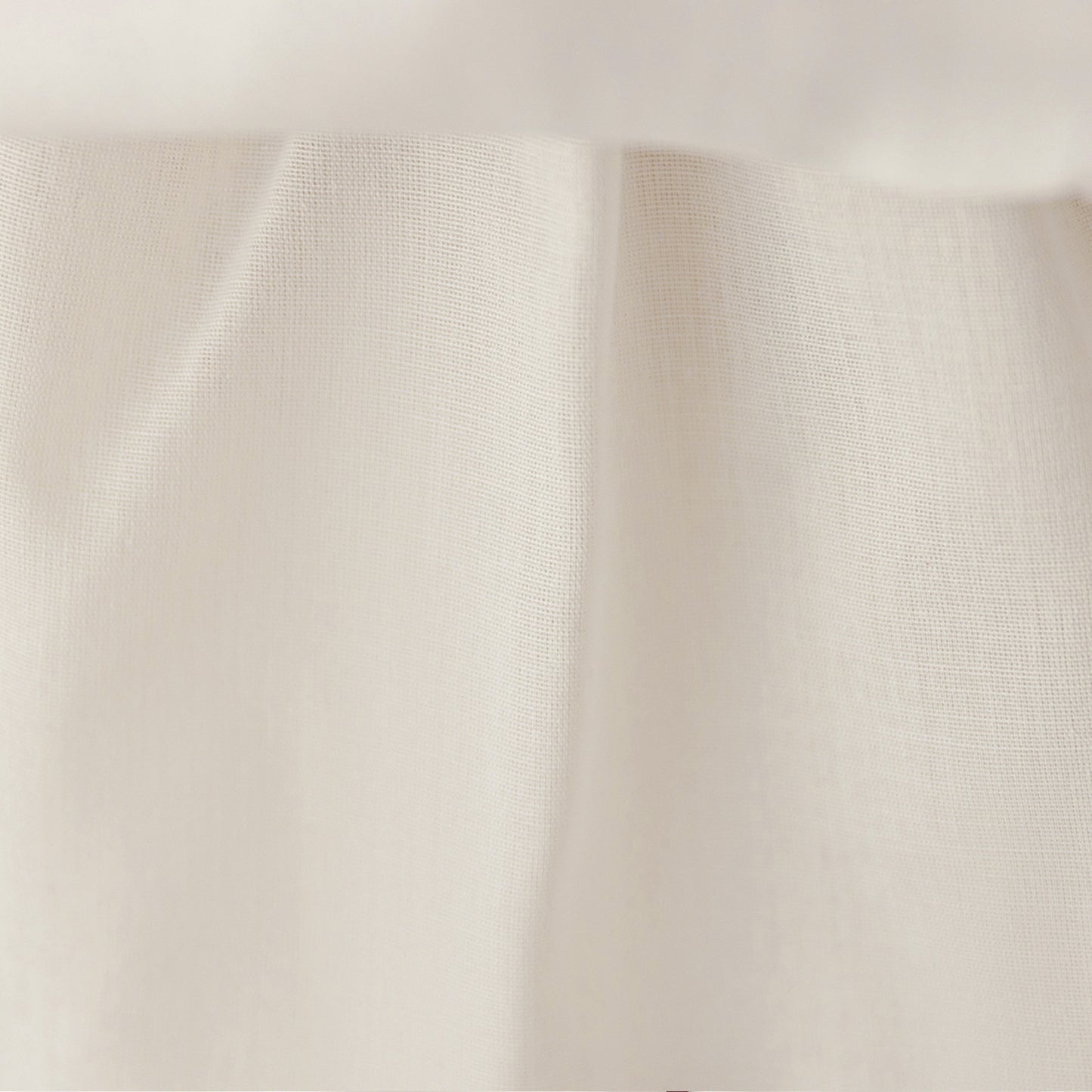 White Satin Tea Length Princess Dress for Baby Girls - Puffy Sleeves & Ruffle Embellishments