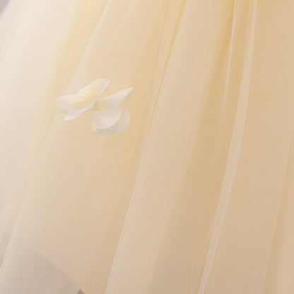 Frocklet 3D Floral Tulle Princess Dress for Toddlers – Puffy Ball Gown for Parties & Weddings 15