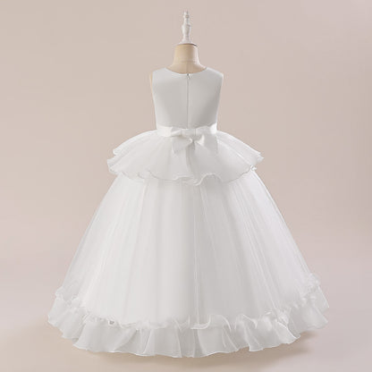 Frocklet Cute A-Line Princess Maxi Dress for Girls | Sequins & Tulle Tiered Skirt 3